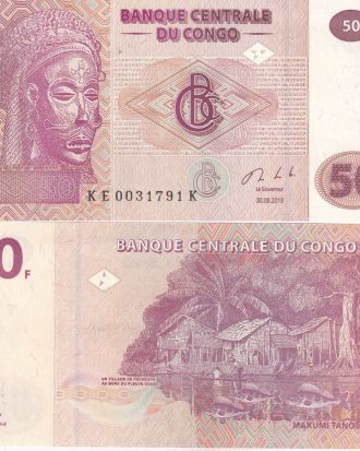 Congo 50 Francs UNC Banknote