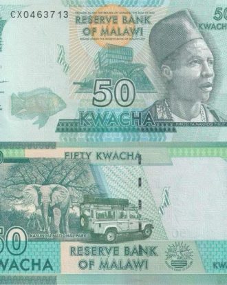 Malawi 50 Kwacha UNC Banknote