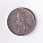 British India George V 1 Rupee 1918 Silver Coin