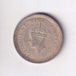 British India George VI 1 Rupee 1942 Silver Coin