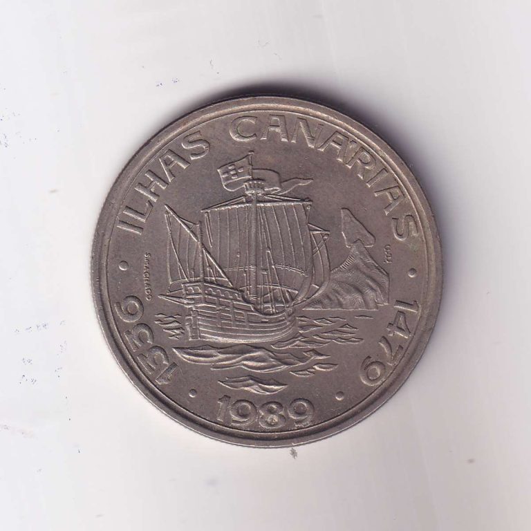 Portugal 100 Escudos (Discovery of Canary islands) Circulating Commemorative Coin