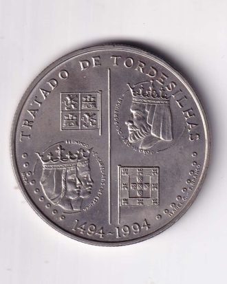 Portugal 200 Escudos (Treaty of Tordesillas) Commemorative Coin