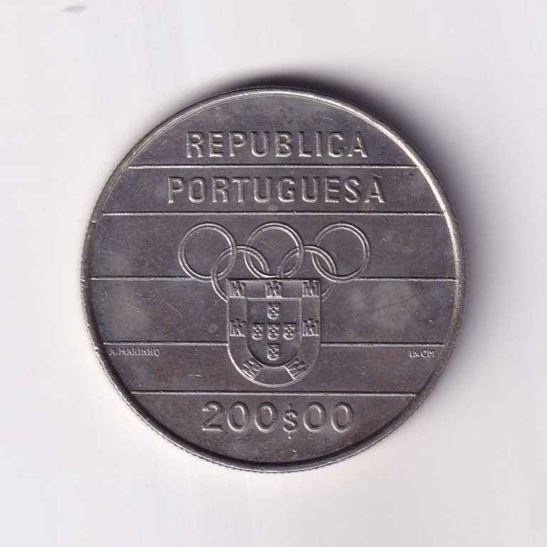 Portugal 200 Escudos (XXV Olympics Games) Commemorative Coin
