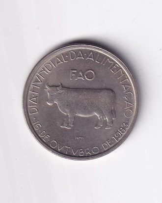 Portugal 5 Escudos (FAO World Food Day 1983) Commemorative Coin