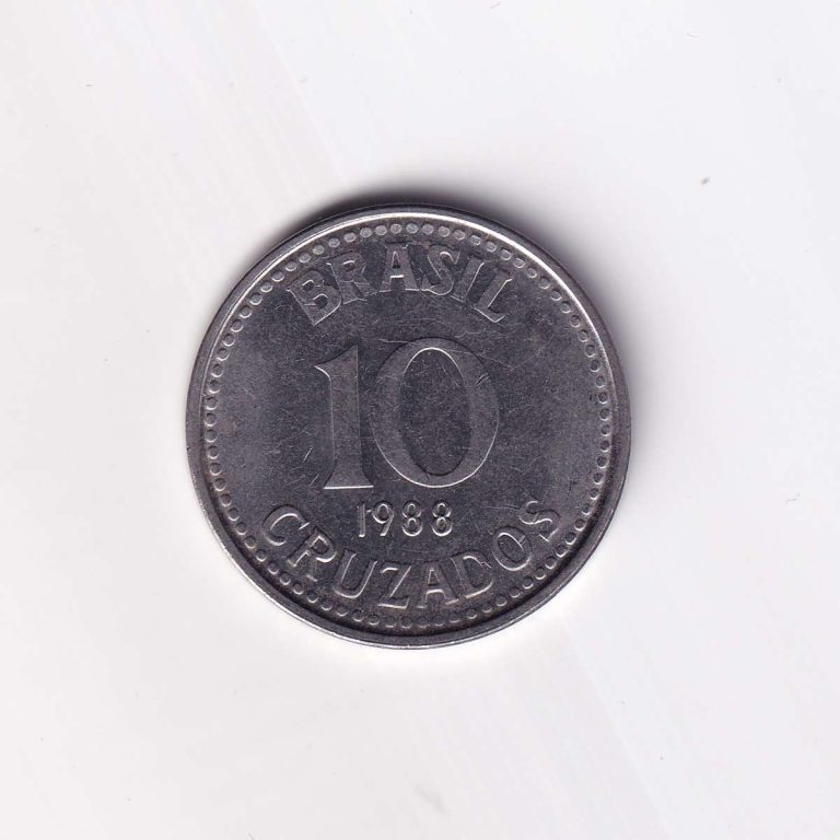 Brazil 10 Cruzados 1988 - Image 2