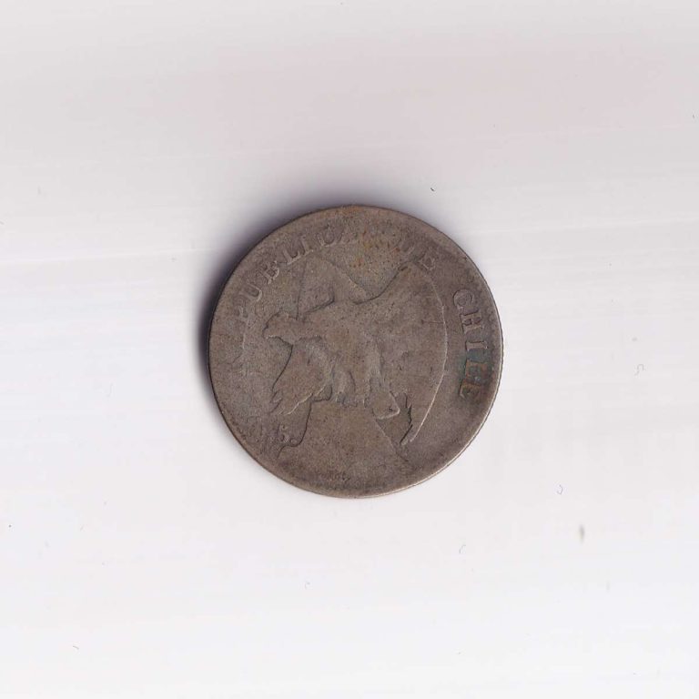 Chile 20 Centavos 1899 Silver Coin