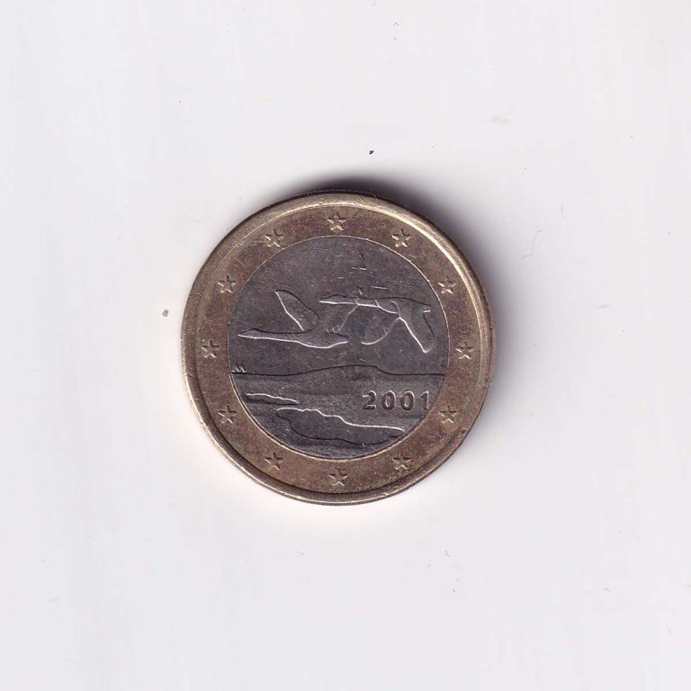 Finland 1 Euro Bi-Metallic coin 2001
