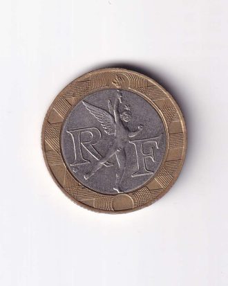 France 10 Francs 1989 Bimetallic Coin