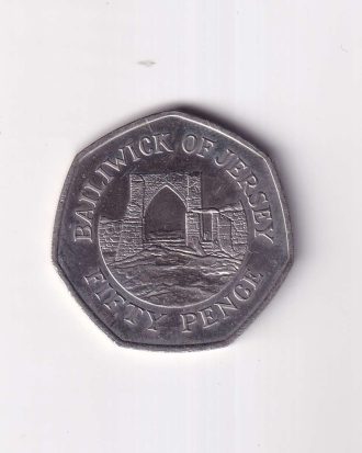 Jersey 50 Pence coin 2009